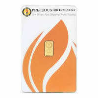 Money Metals Gold Bar, 1 Gram .9999 Pure in Assay Package