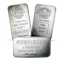 Engelhard Silver Bar - 1 Troy Ounce, .999 Pure Silver (Secondary Market)