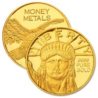 Lady Liberty Gold 1/100th Ounce Round - .9999 Pure