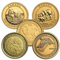 1/4 Oz. Gold Canadian Wildlife Coin (Design Our Choice) - .9999 Pure