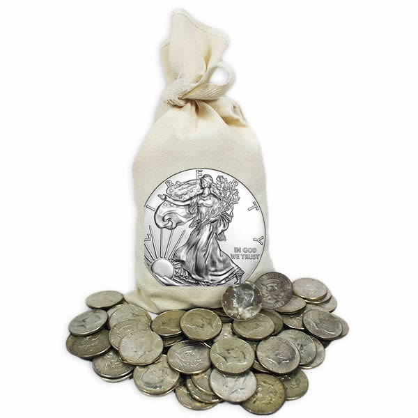 40% Kennedy Half Dollars (Among the cheapest ways to buy physical silver!)
